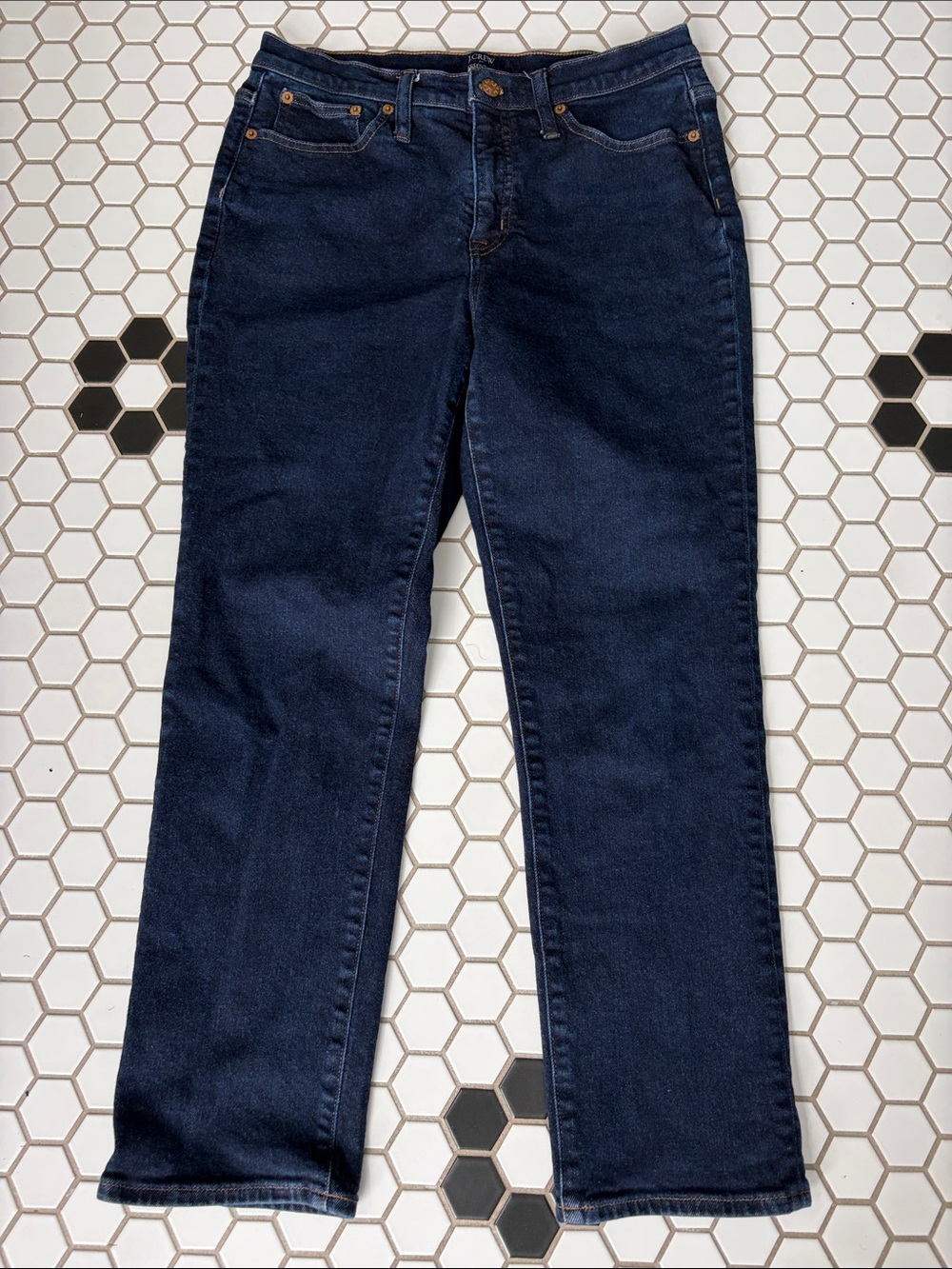 J. Crew Straight-Leg Women's Jeans Dark Wash